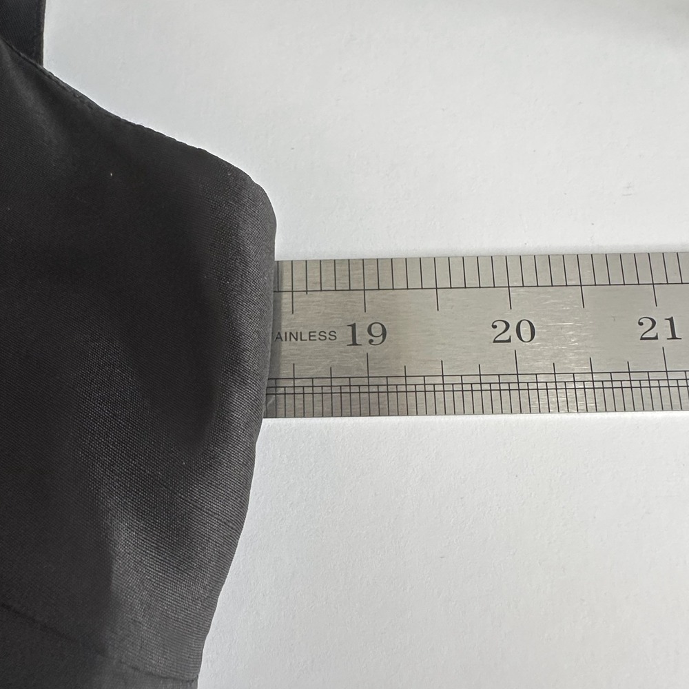 Talbots Pure Silk LBD Womens 6 Black Textured Old Money Chic Party Cocktail - Picture 7 of 12